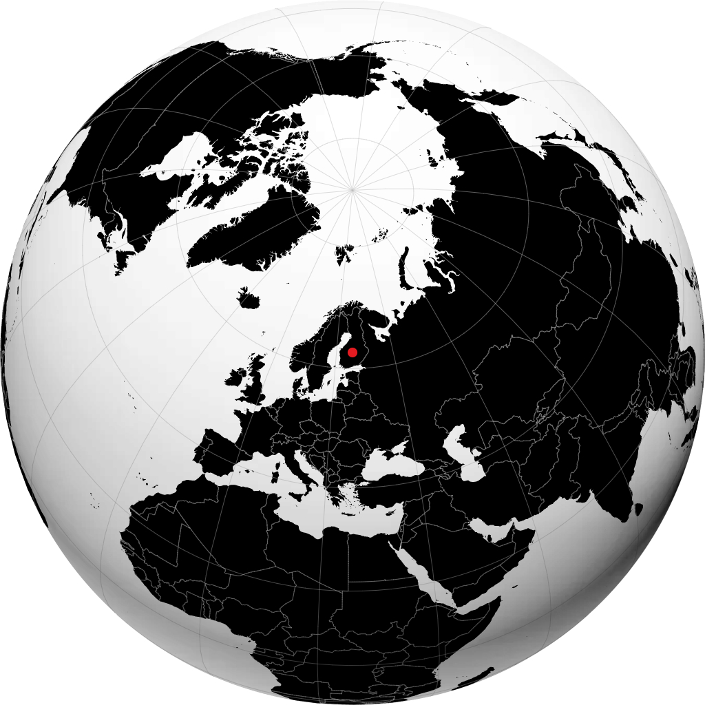 Äänekoski on the globe