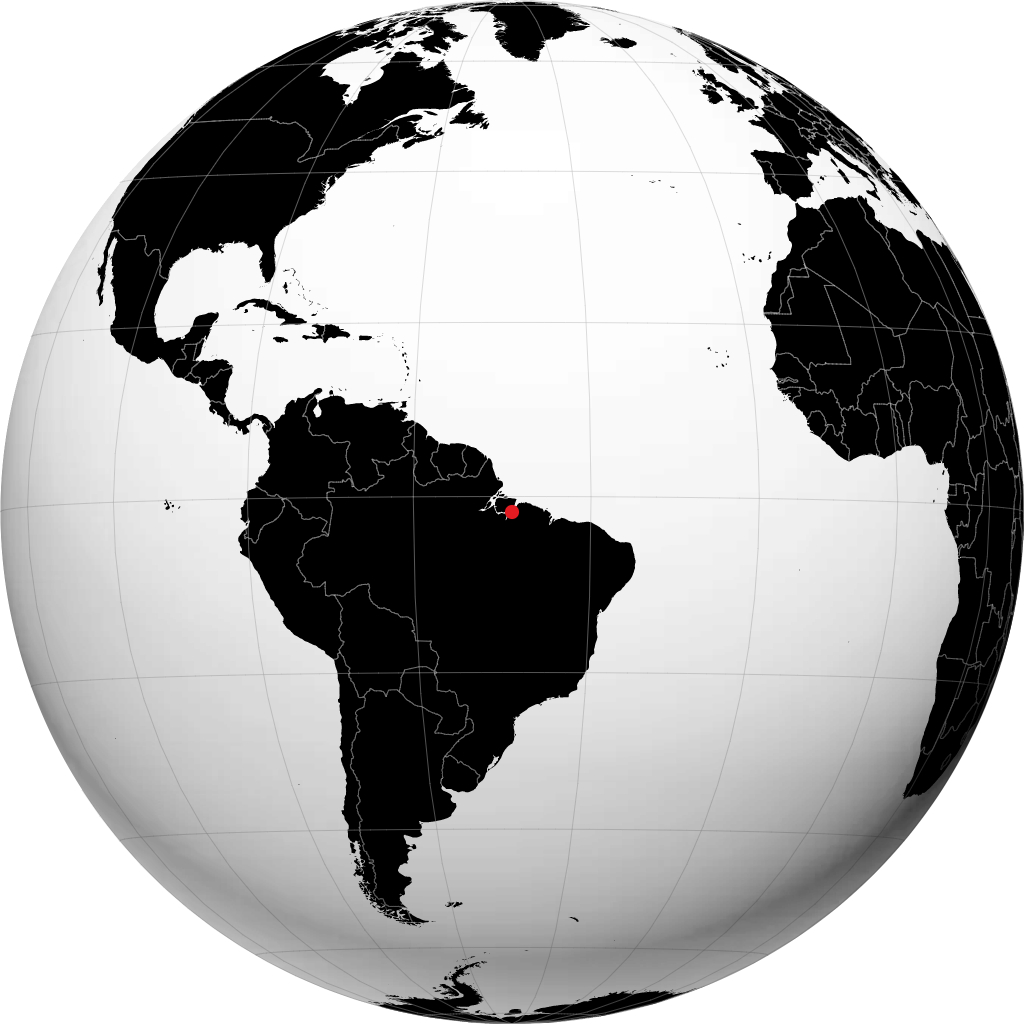 Abaetetuba on the globe