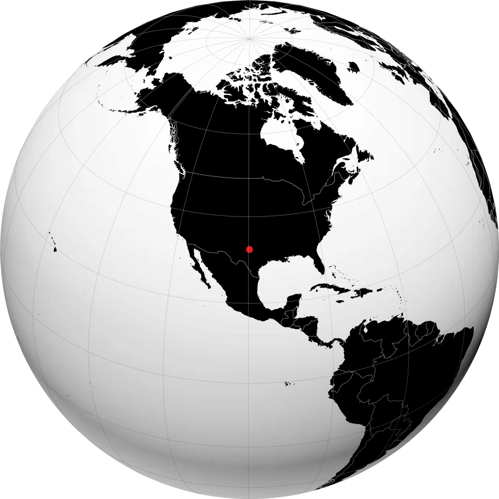 Abilene on the globe