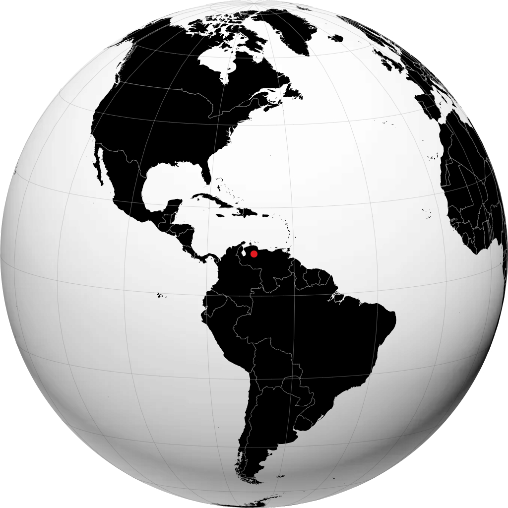 Acarigua on the globe