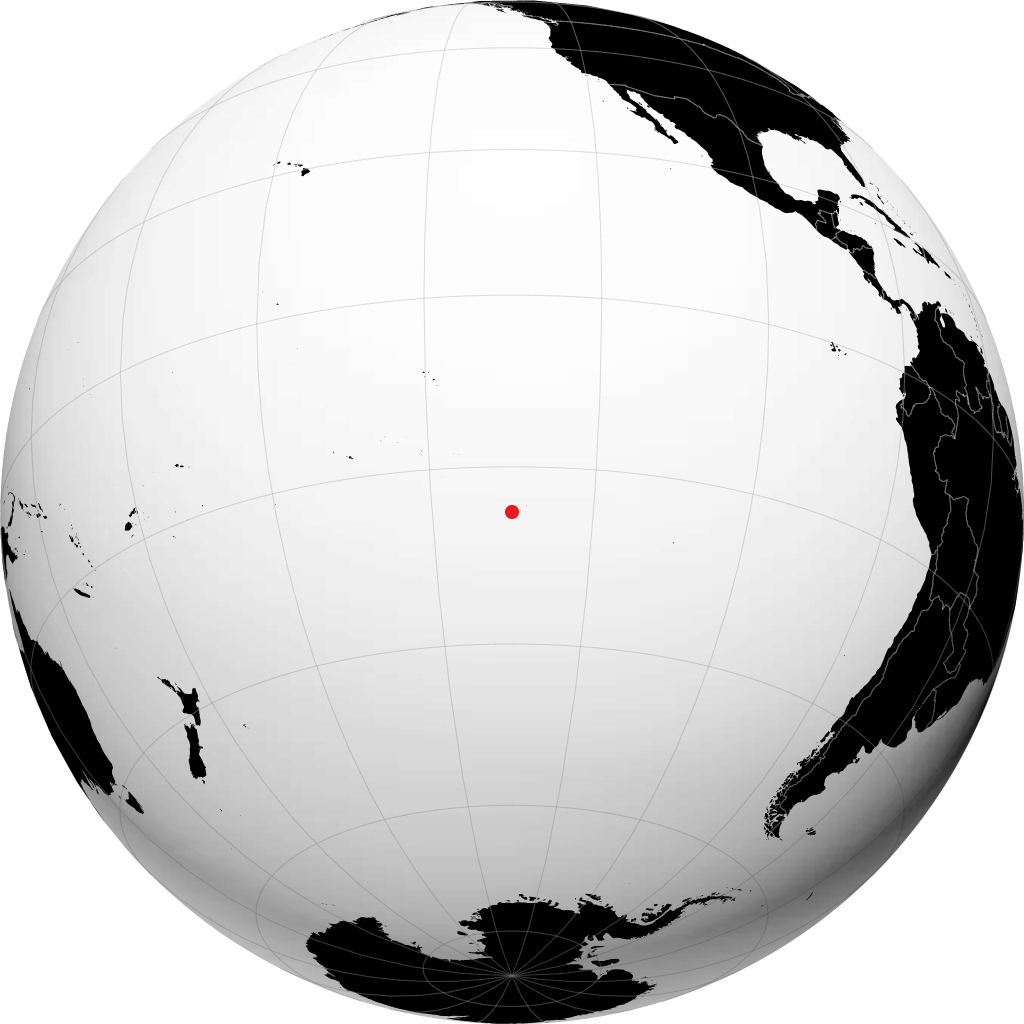 Adams Town on the globe