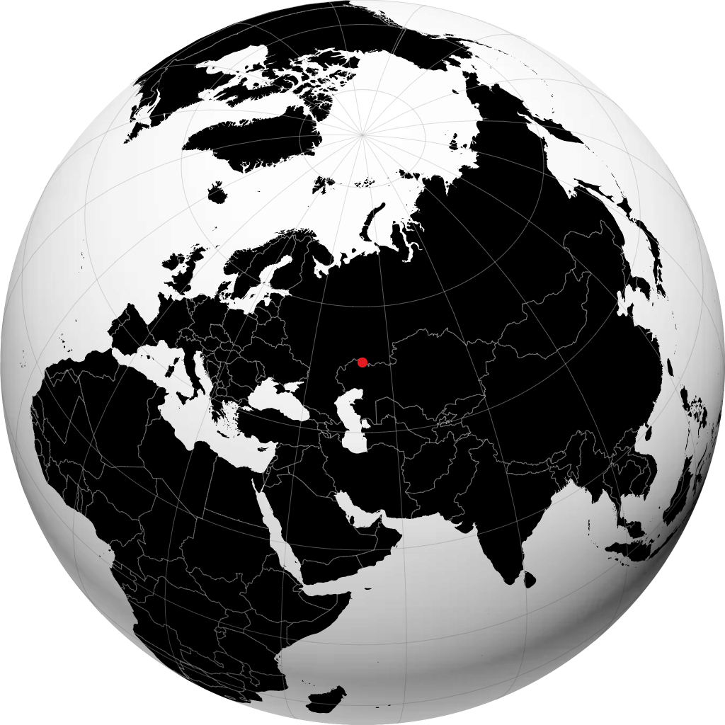 Aksay on the globe