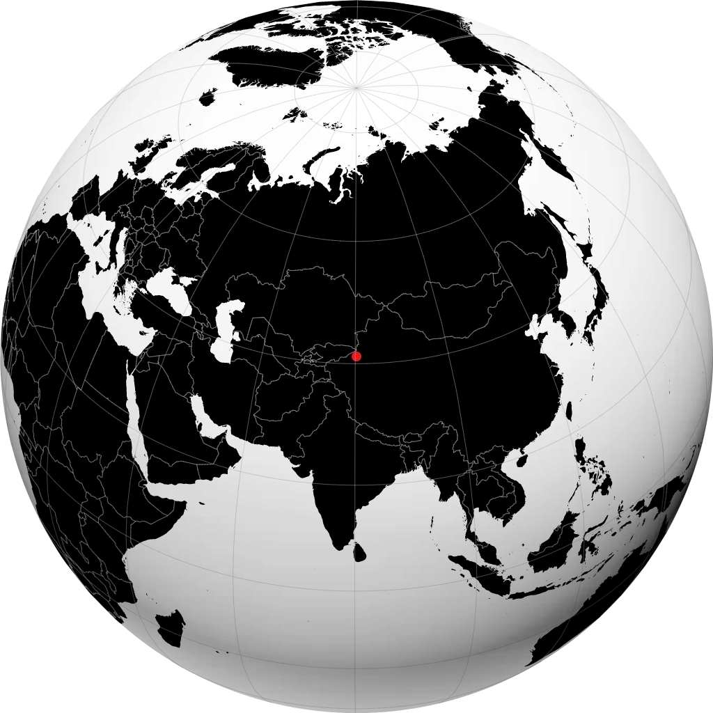 Aksu on the globe