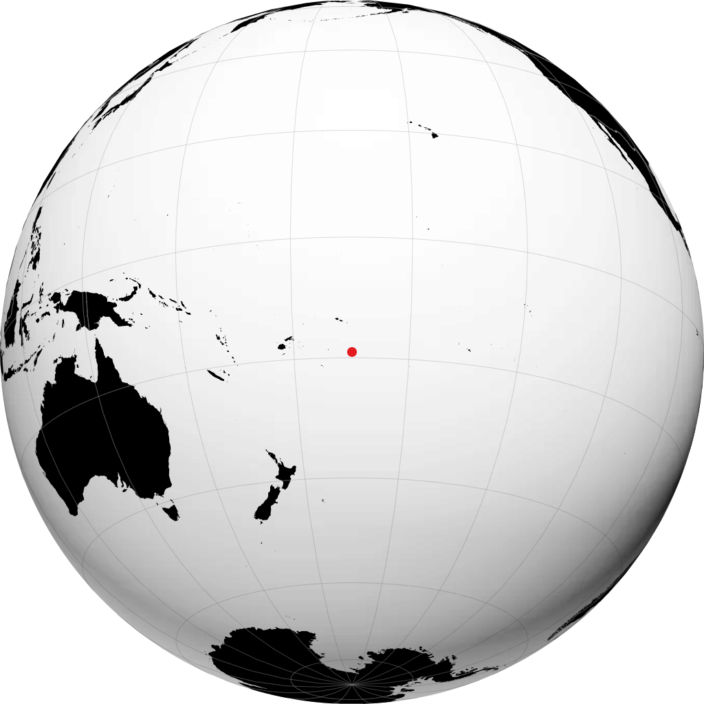 Alofi on the globe