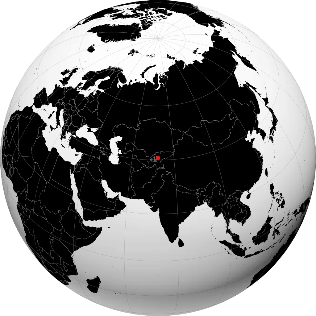 Andijan on the globe