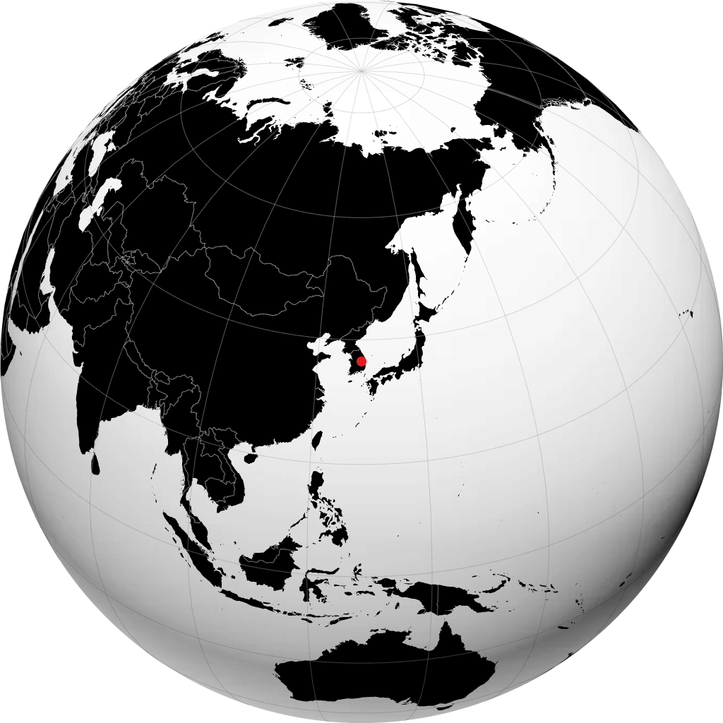 Andong on the globe