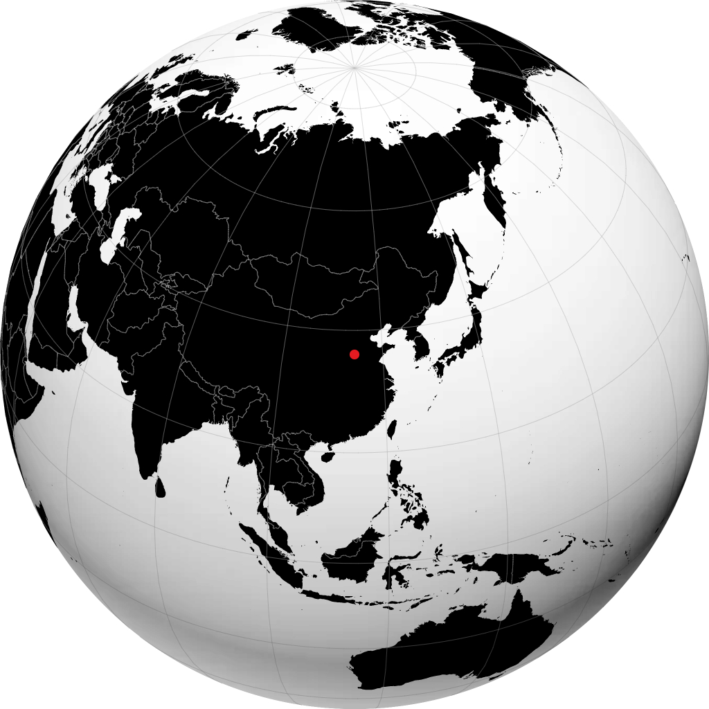 Anyang on the globe