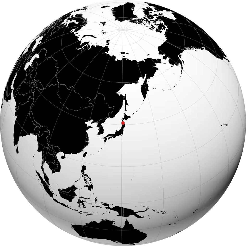 Aomori on the globe