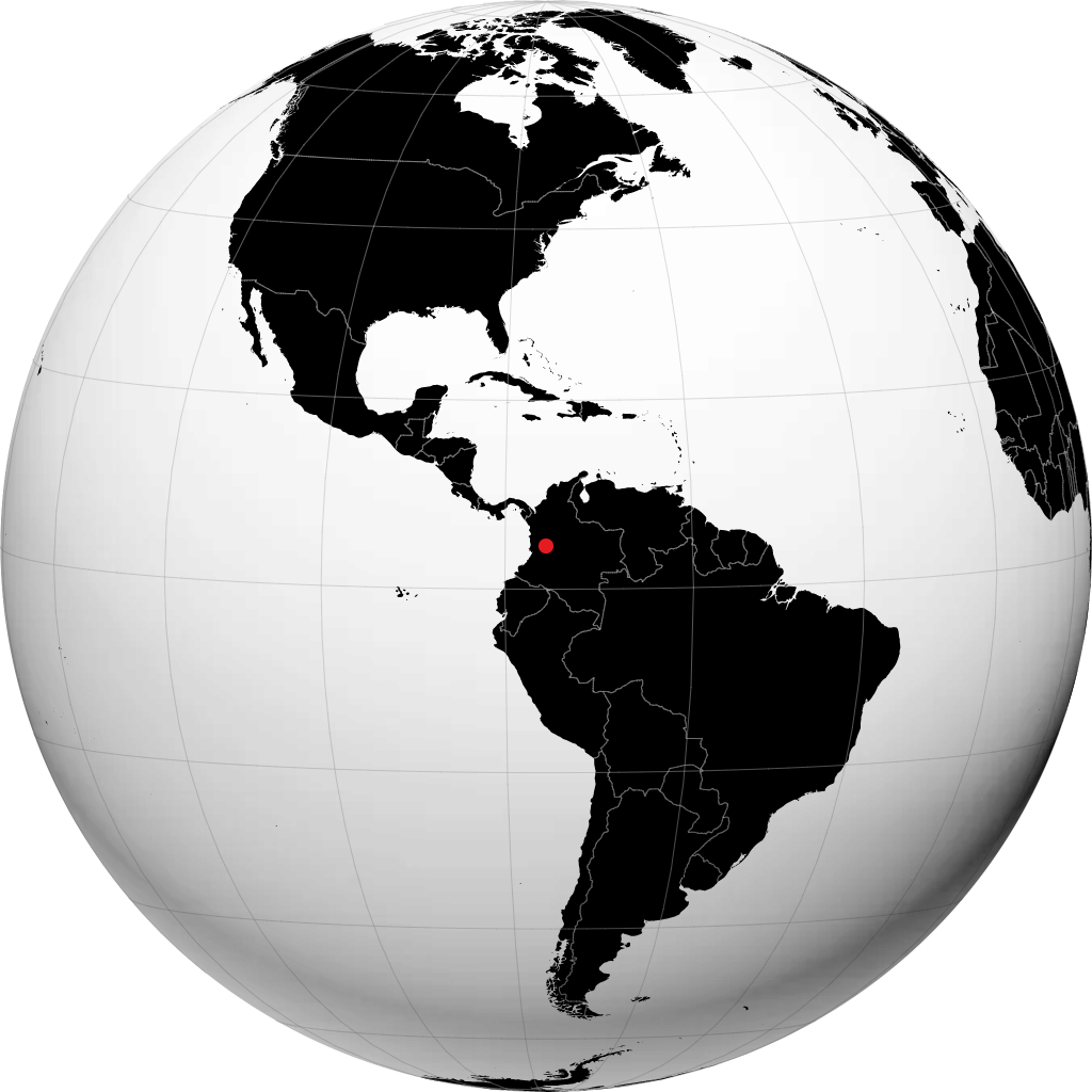 Armenia on the globe