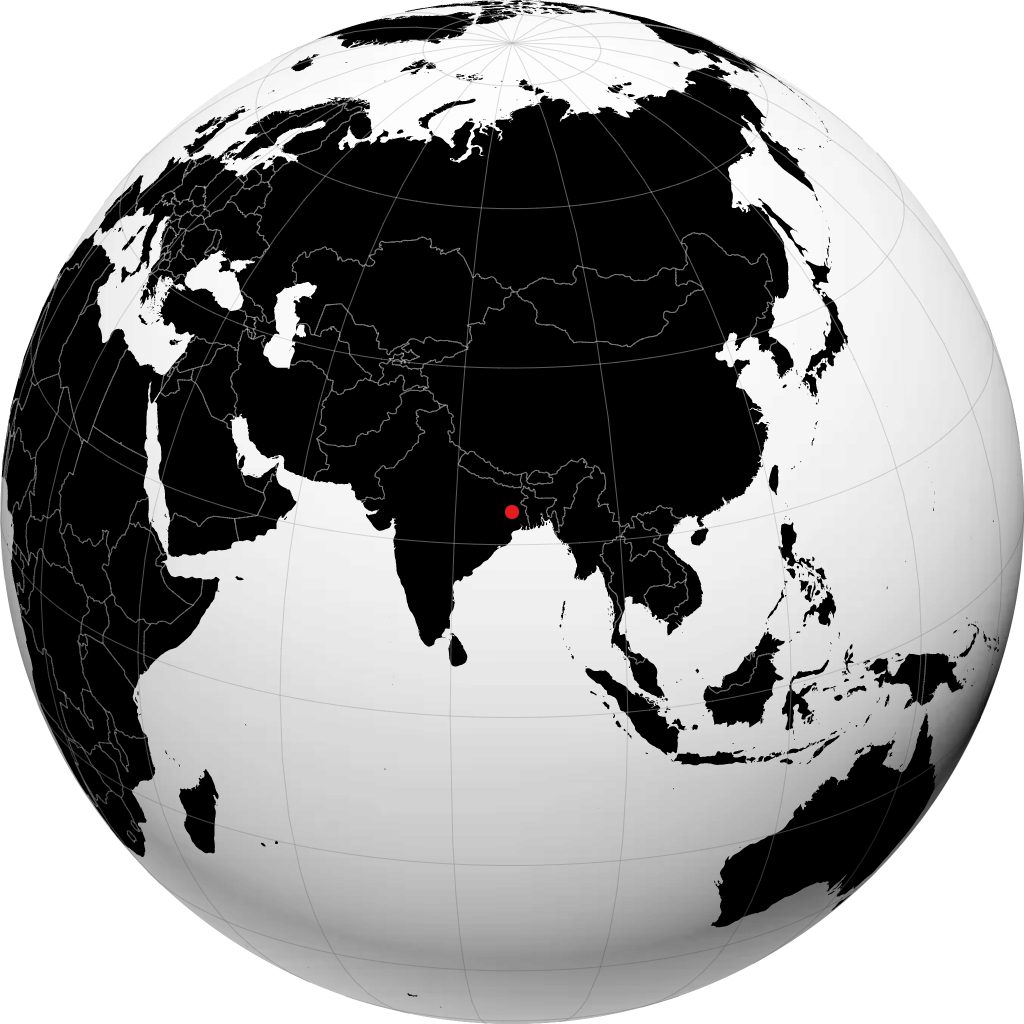 Asansol on the globe