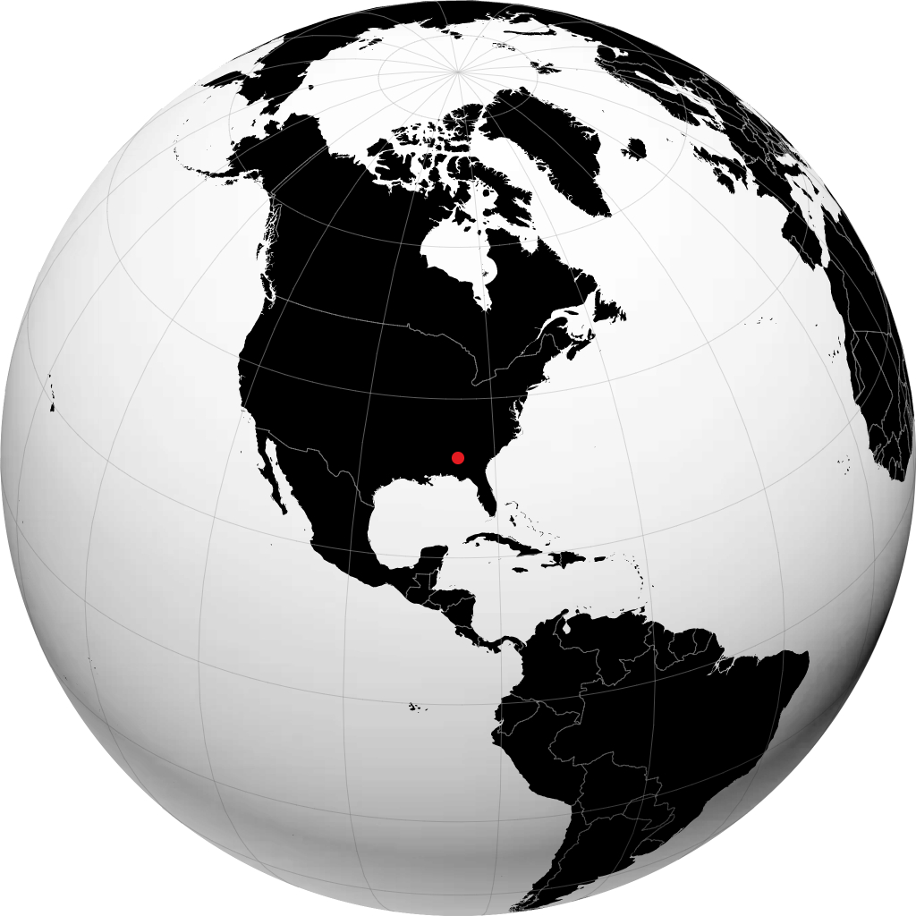 Auburn on the globe