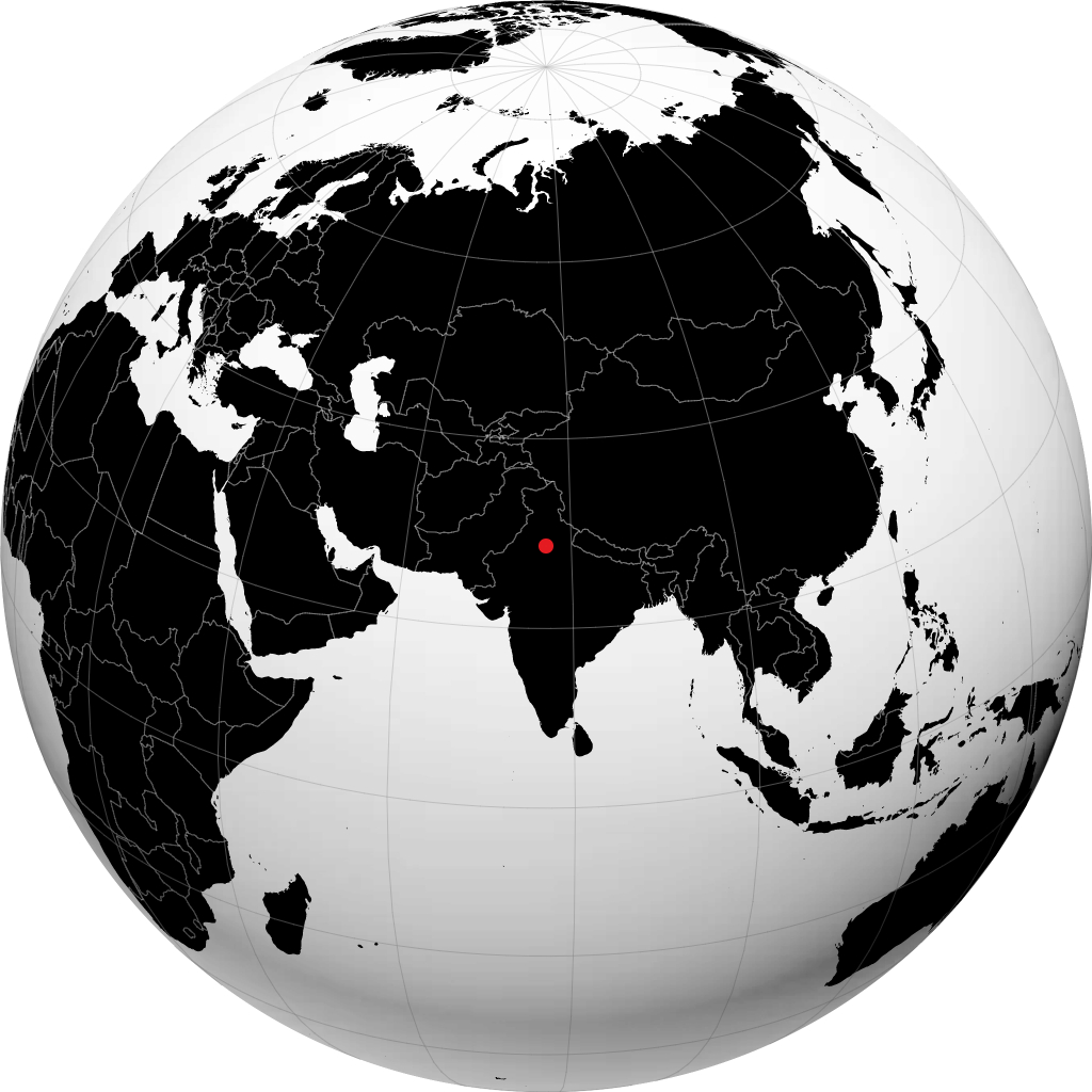 Bahadurgarh on the globe