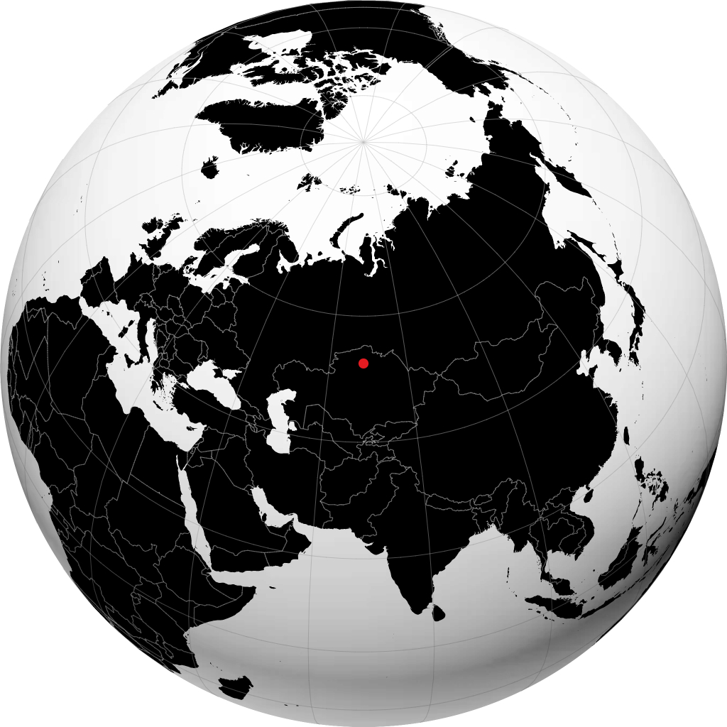 Balkashīno on the globe