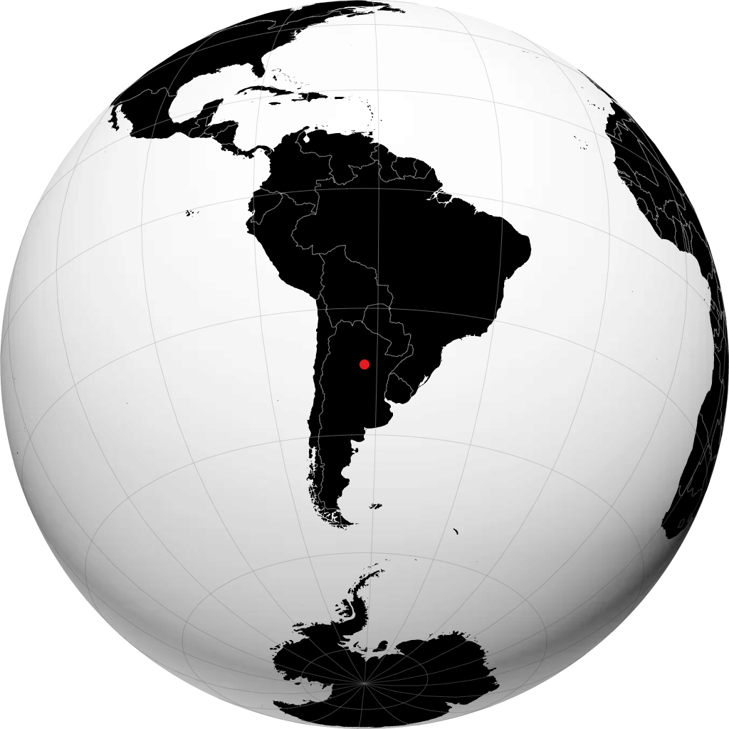 Bandera on the globe