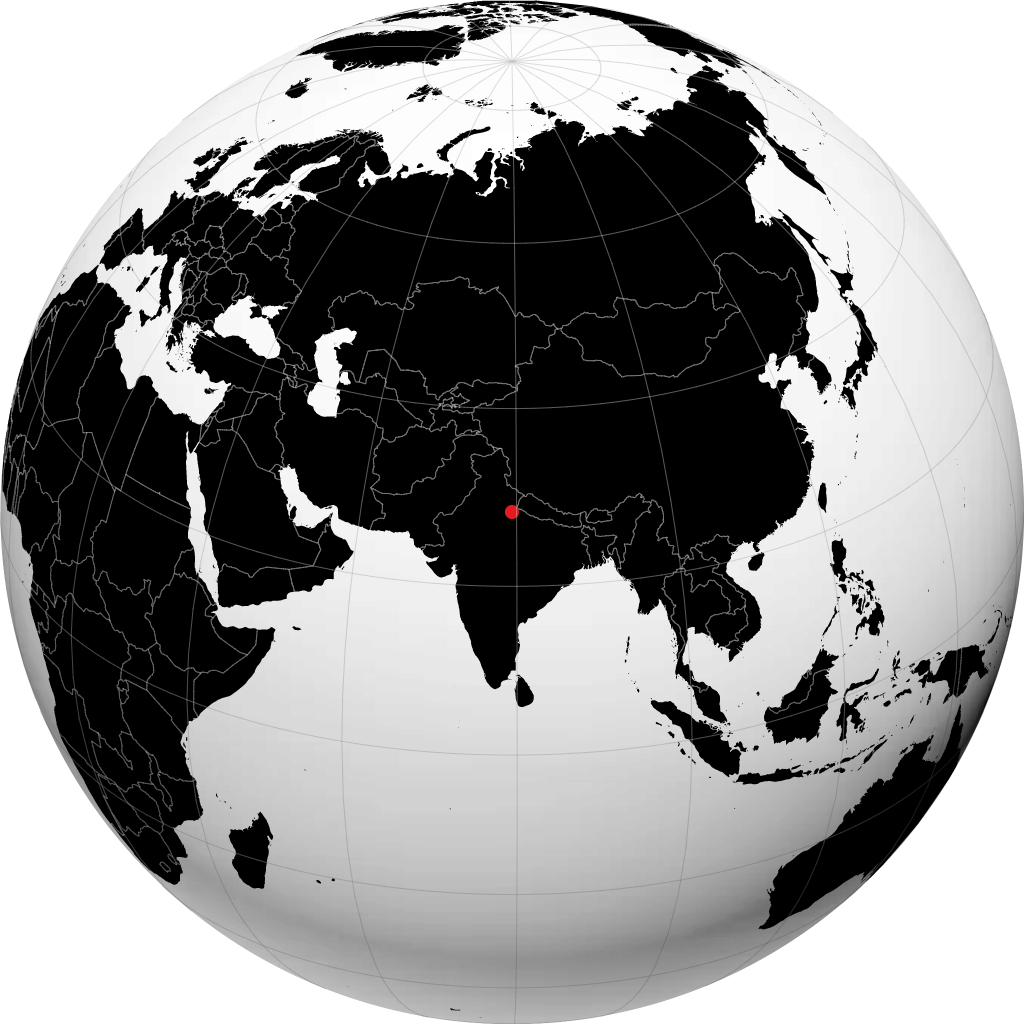 Bareilly on the globe