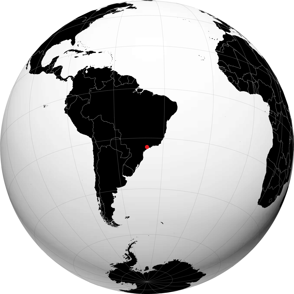 Barueri on the globe