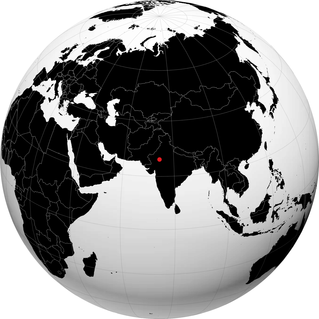 Beawar on the globe