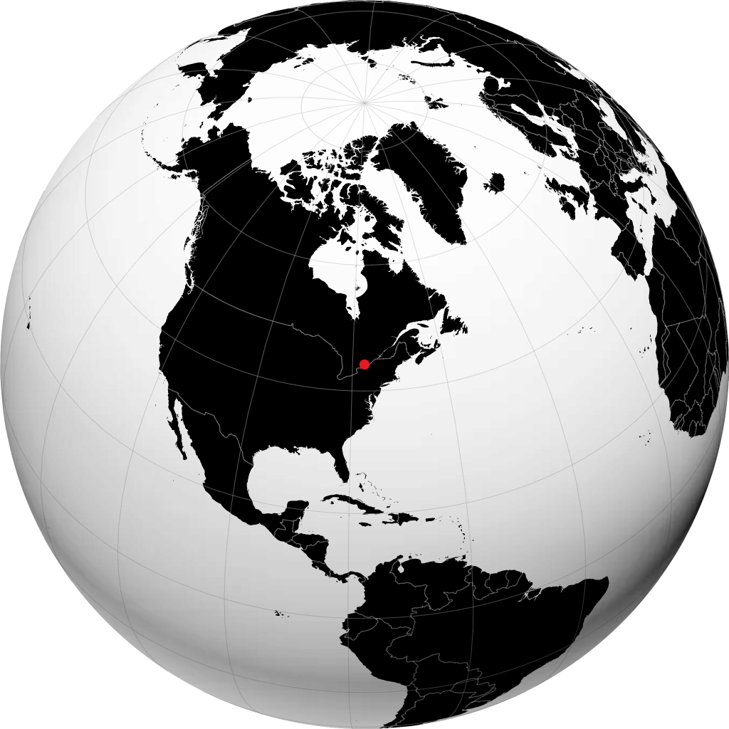 Belleville on the globe