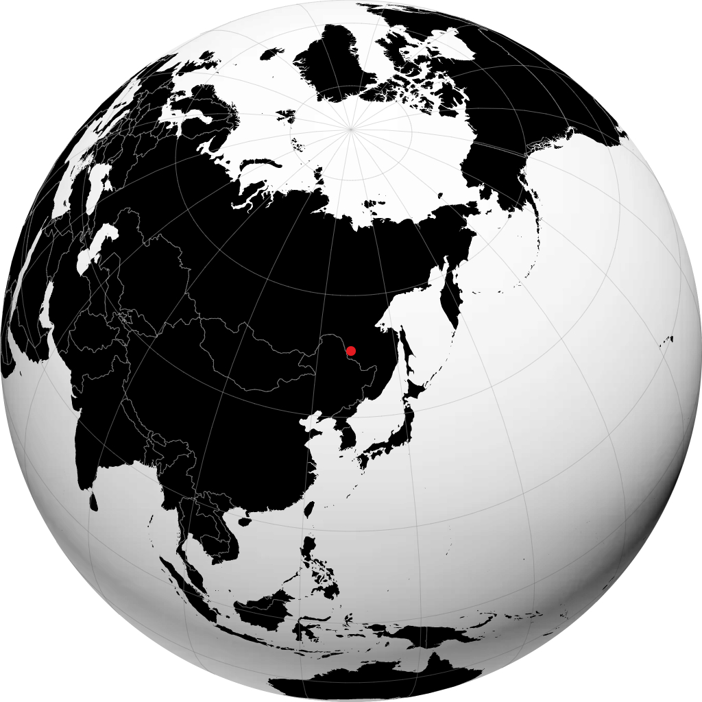 Belogorsk on the globe