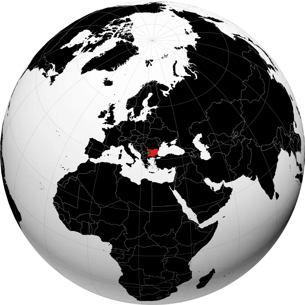 Bulgaria on the globe