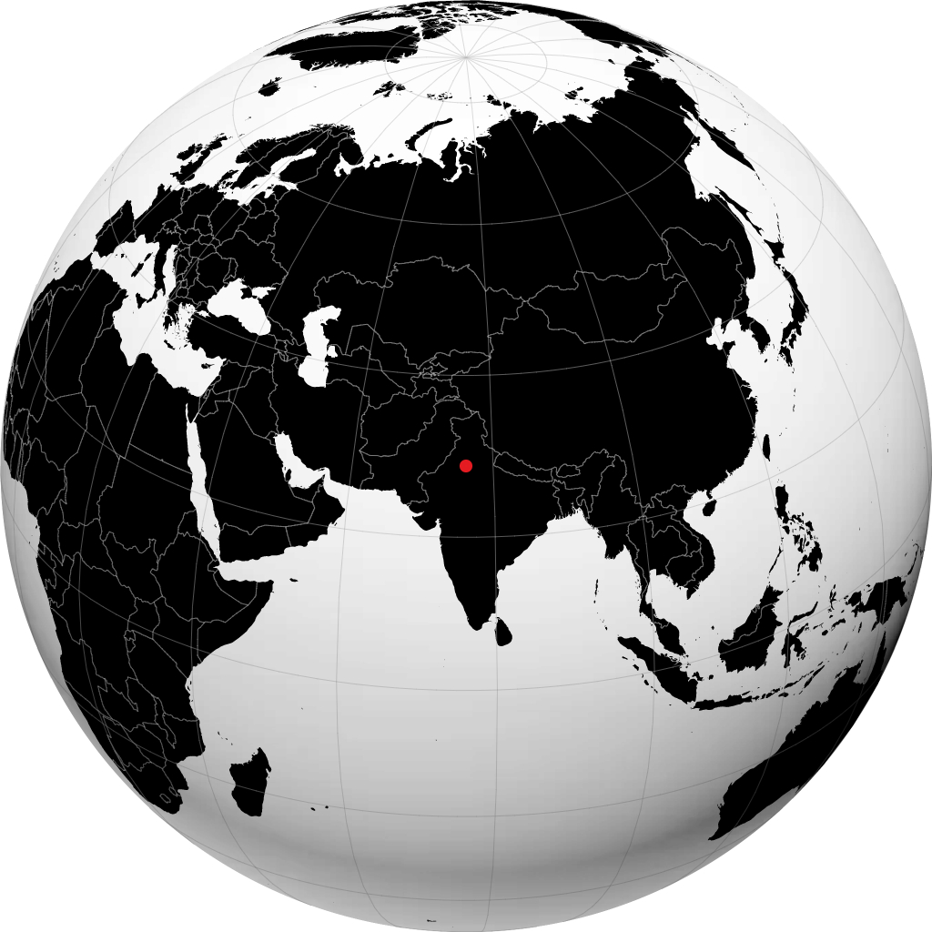 Bhiwani on the globe