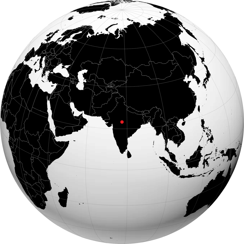 Bhopal on the globe