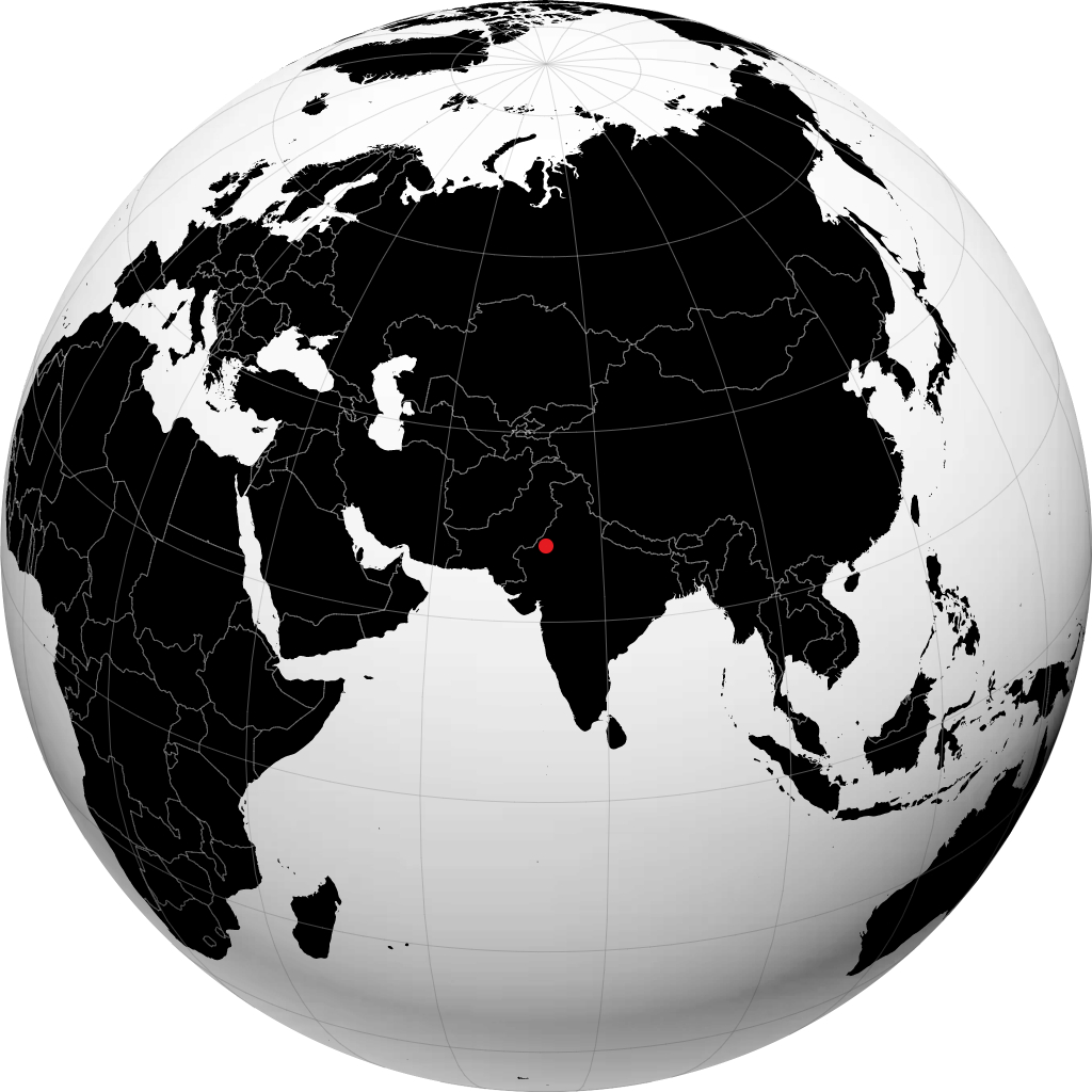 Bikaner on the globe