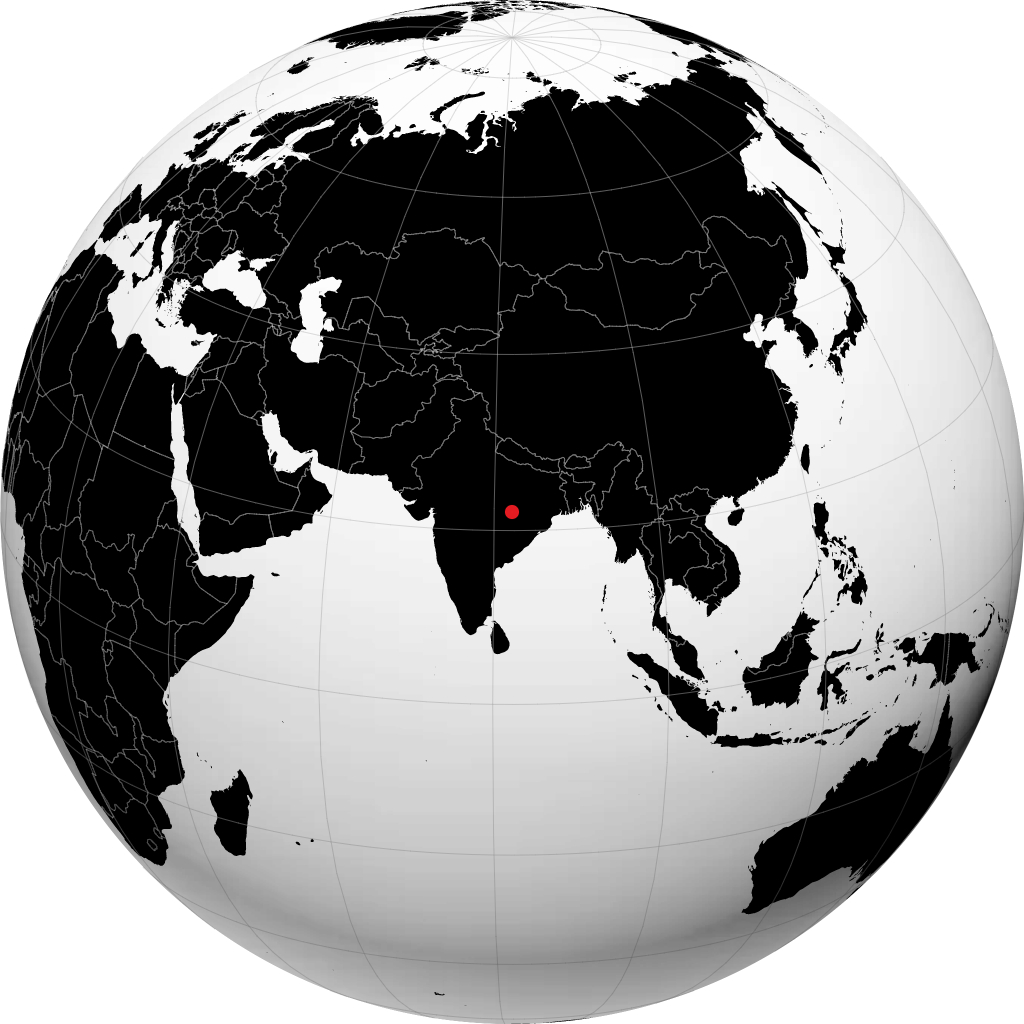 Bilaspur on the globe