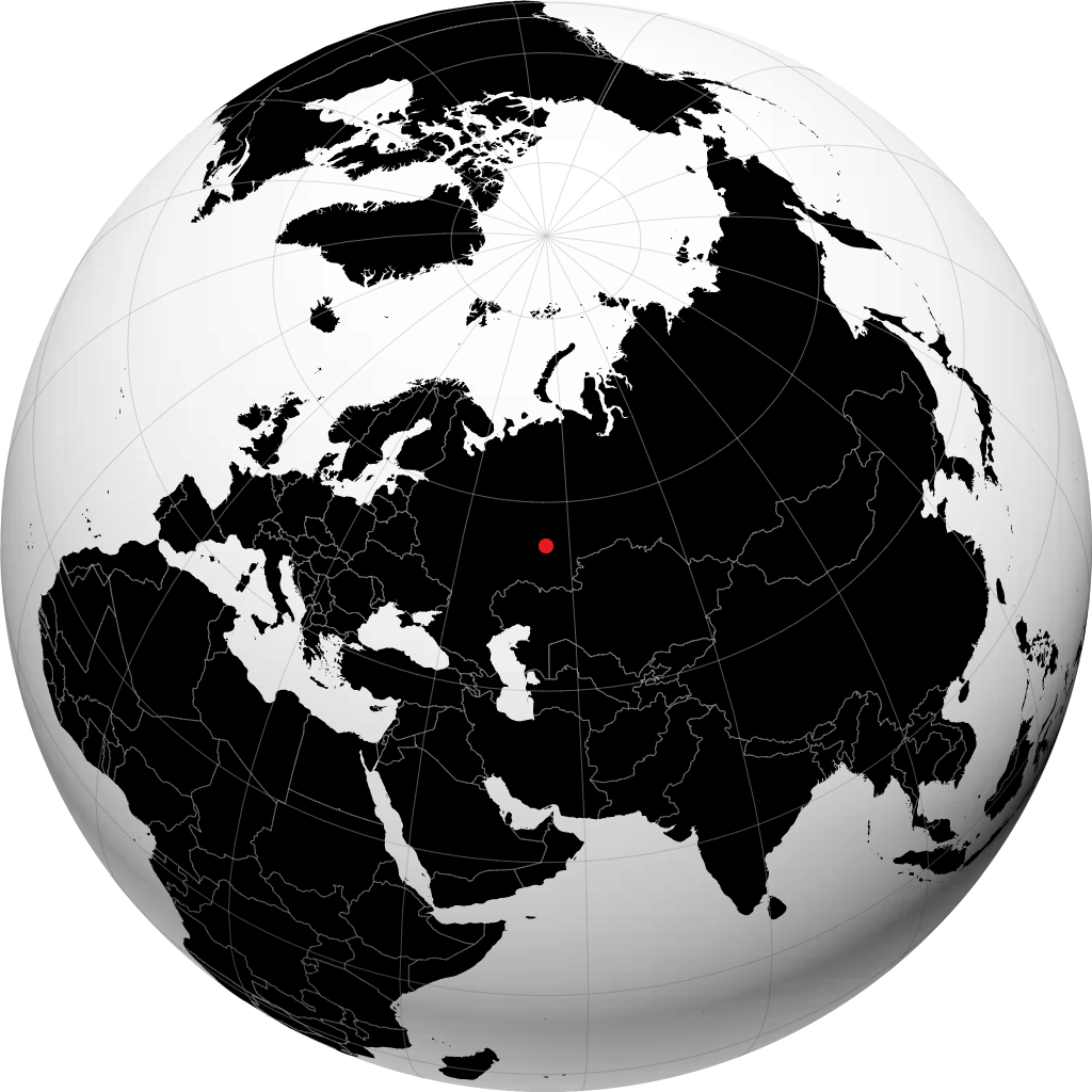 Birsk on the globe