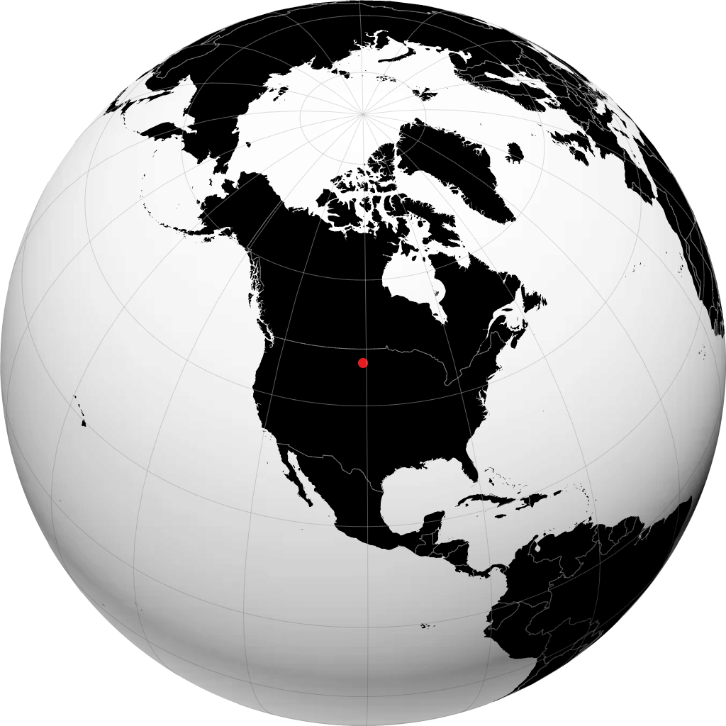 Bismarck on the globe