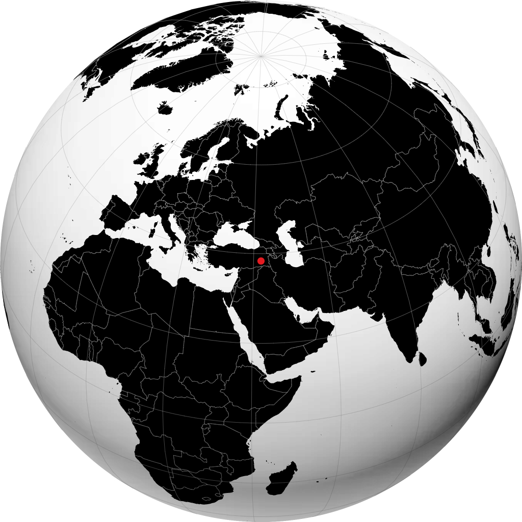 Bitlis on the globe