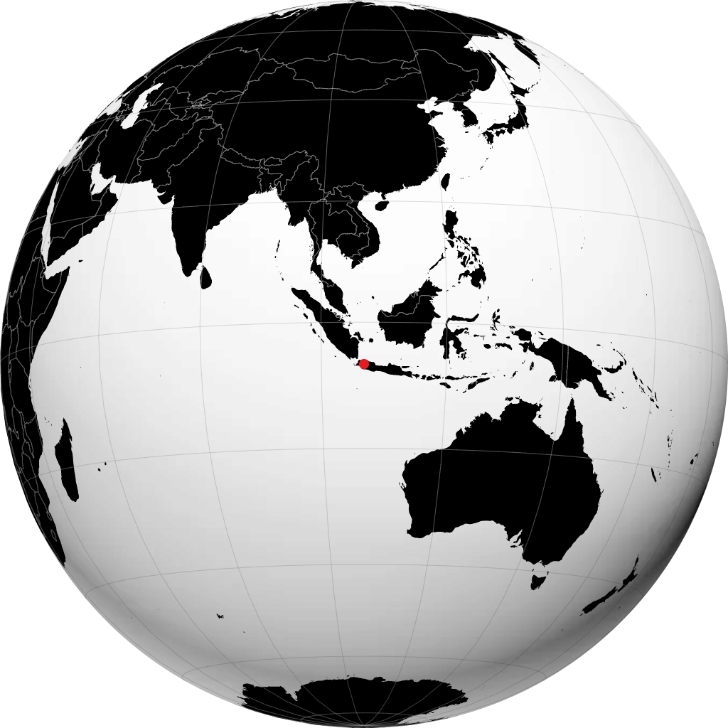 Bogor on the globe