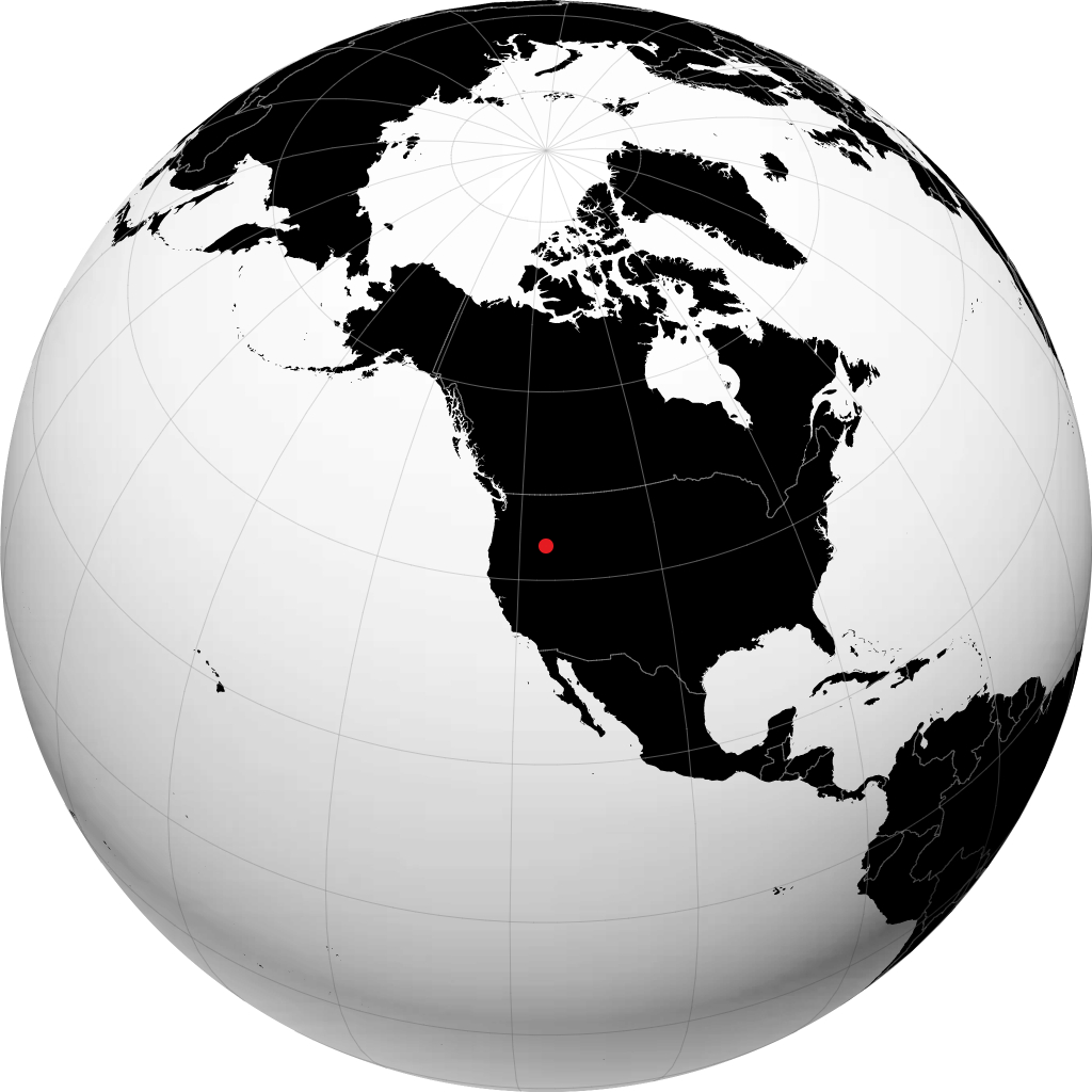 Boise on the globe