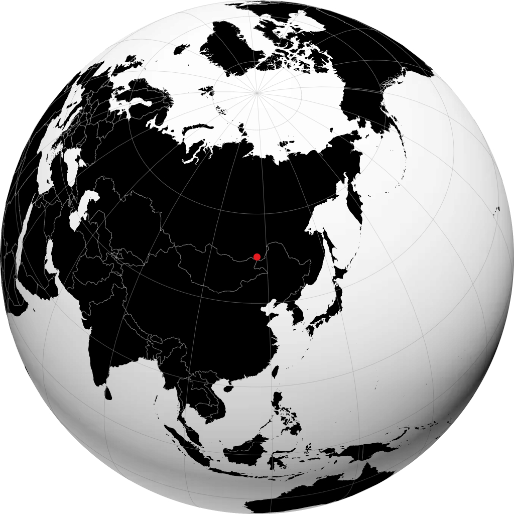 Borzya on the globe