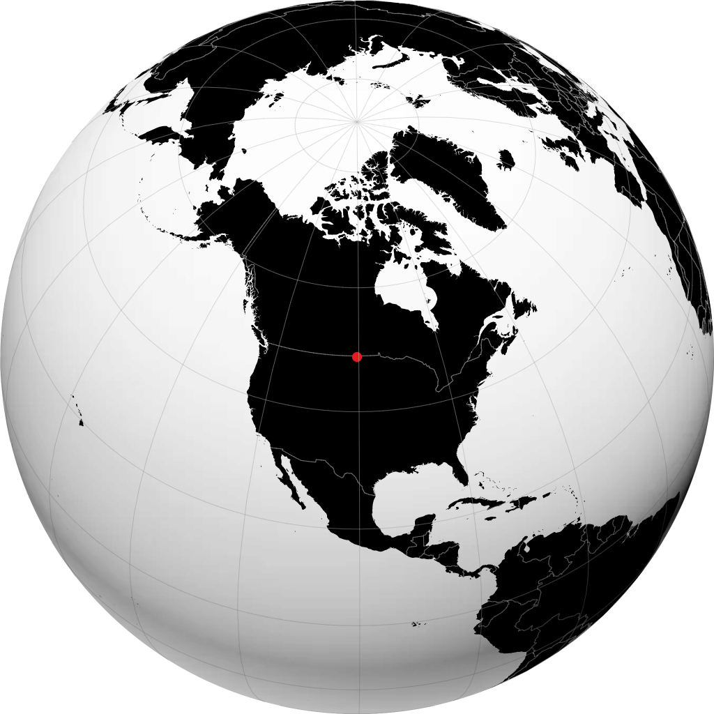 Bottineau on the globe