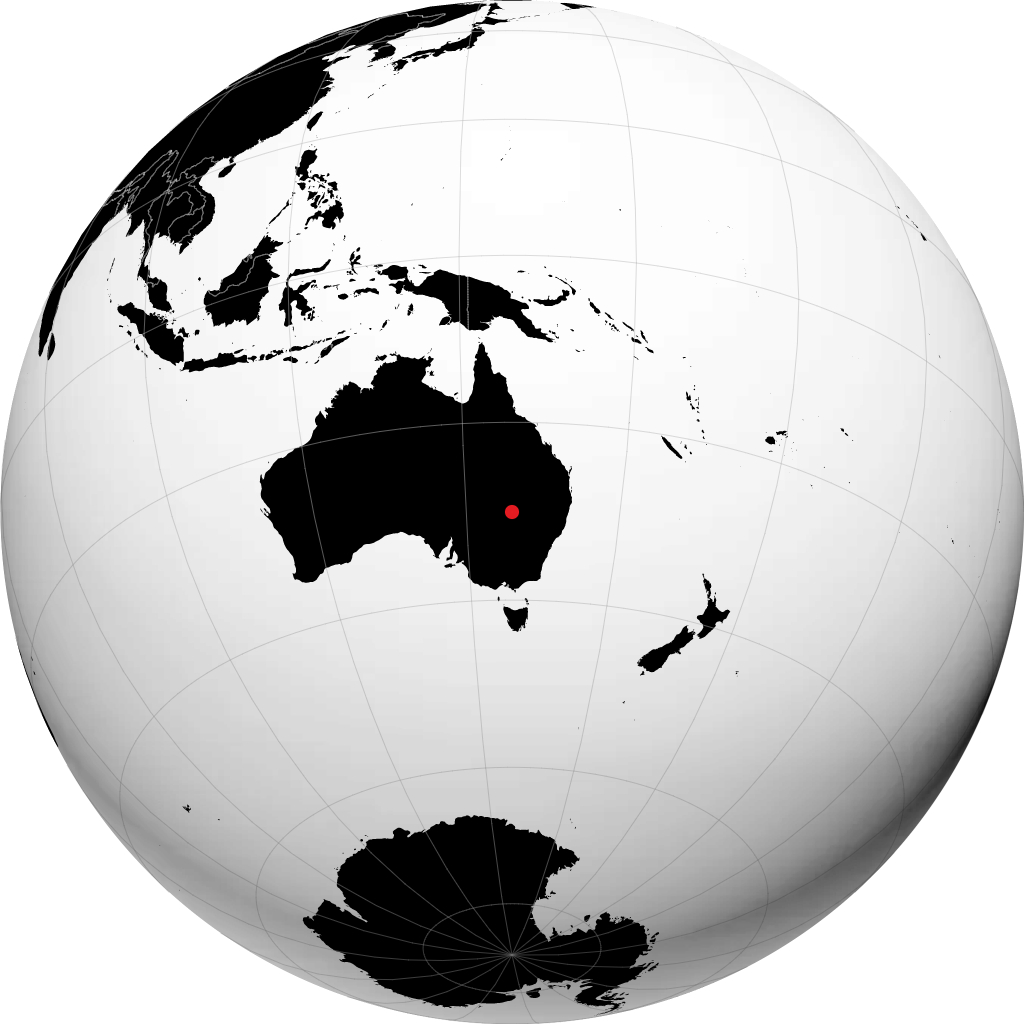 Bourke on the globe