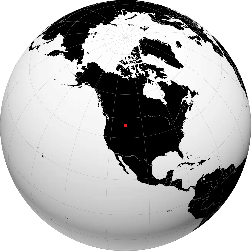 Bozeman on the globe