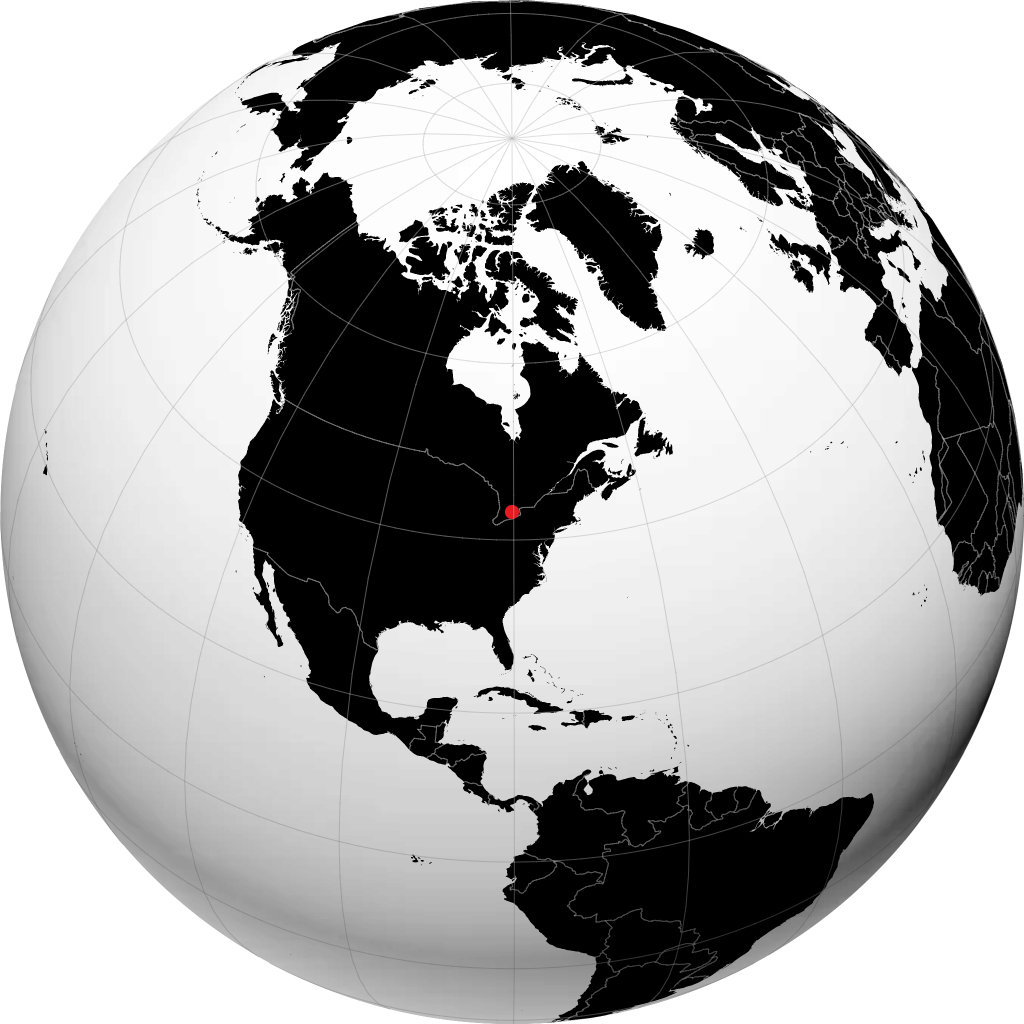 Brantford on the globe