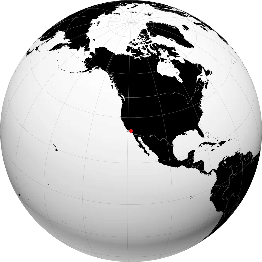 Burbank on the globe