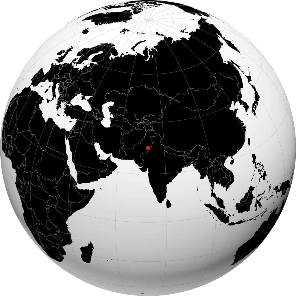 Burewala on the globe