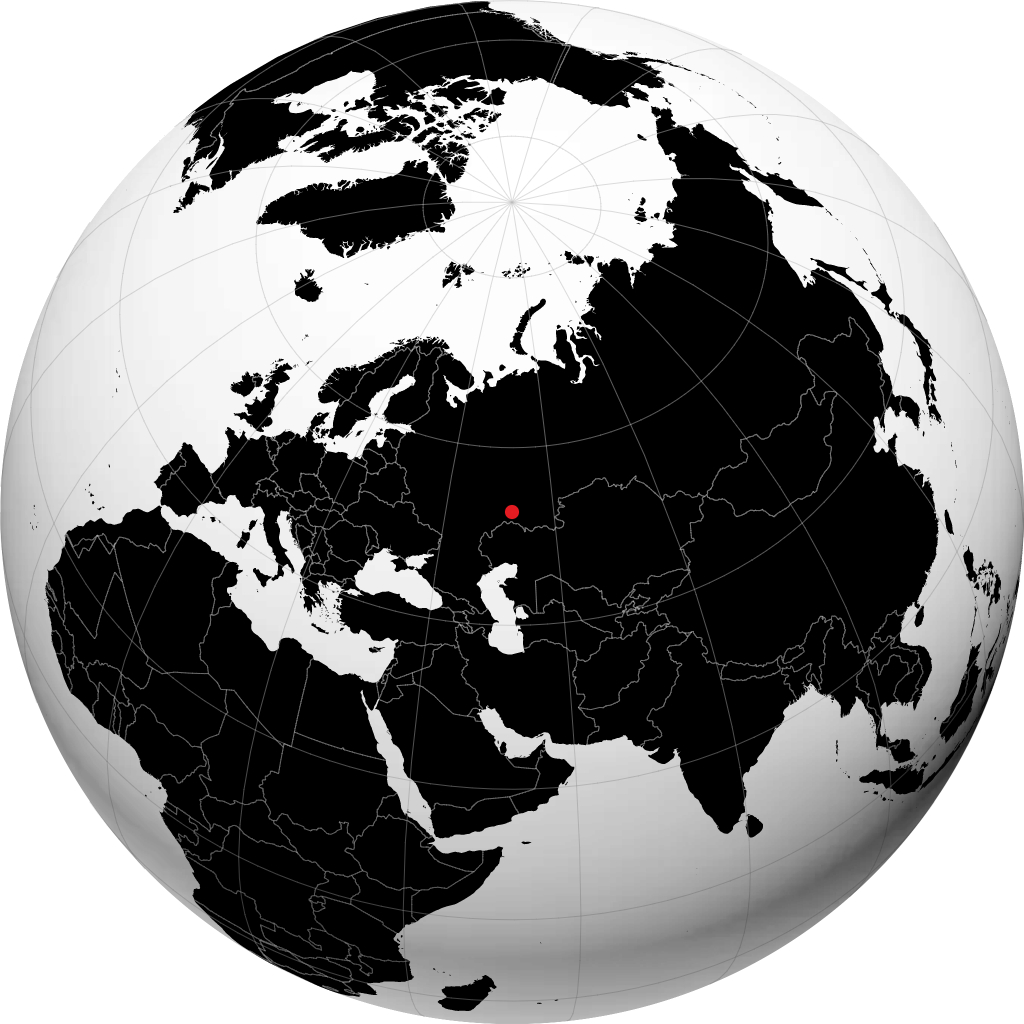 Buzuluk on the globe