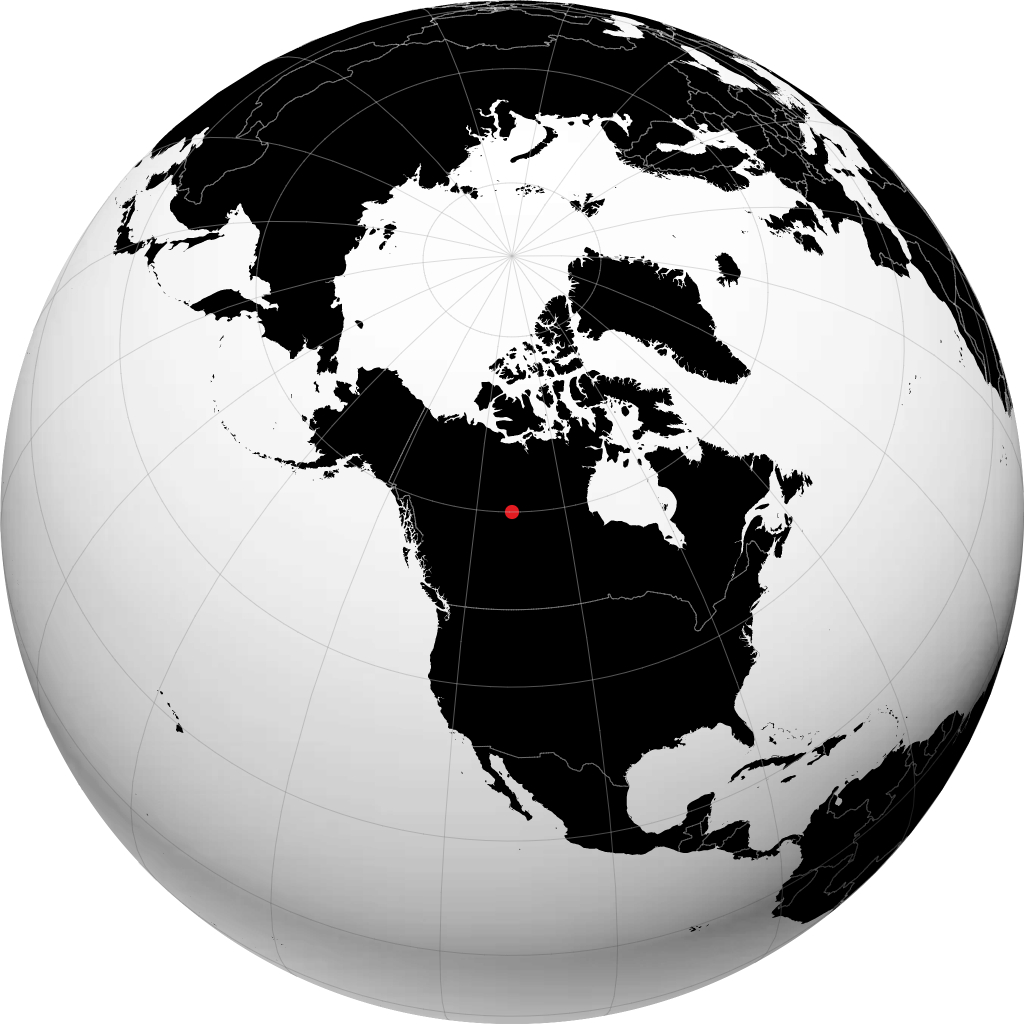 Fort Smith on the globe