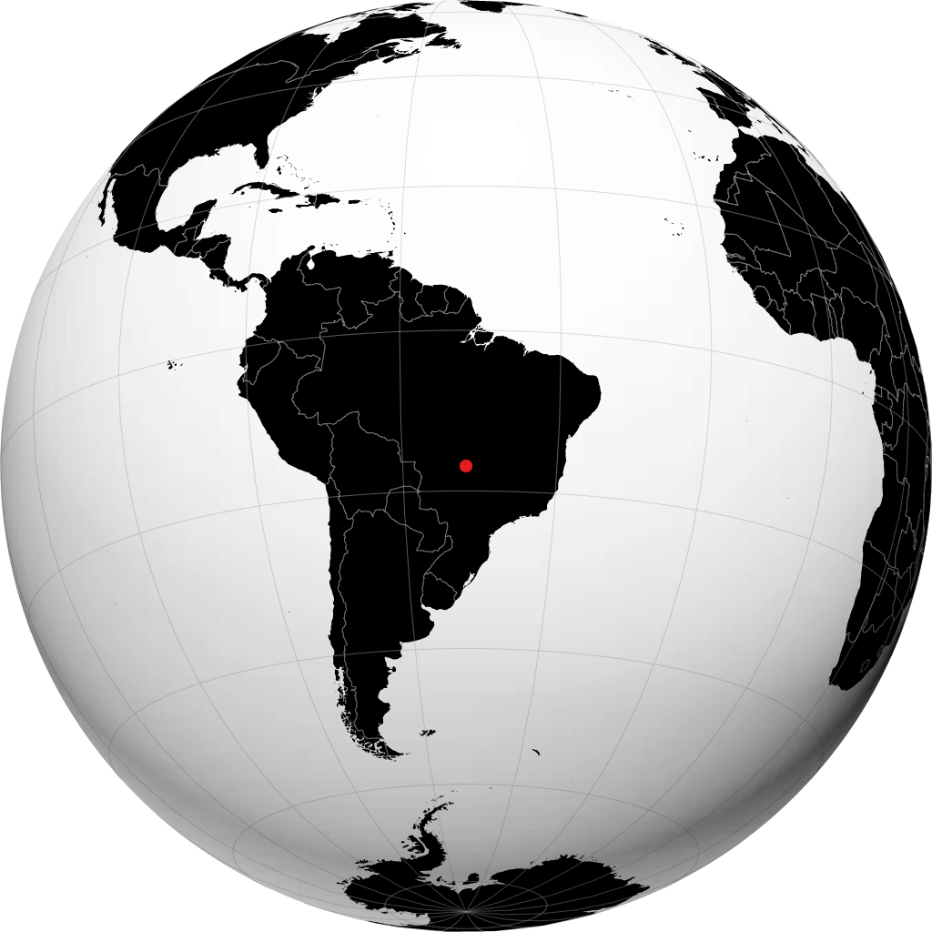 Caiaponia on the globe