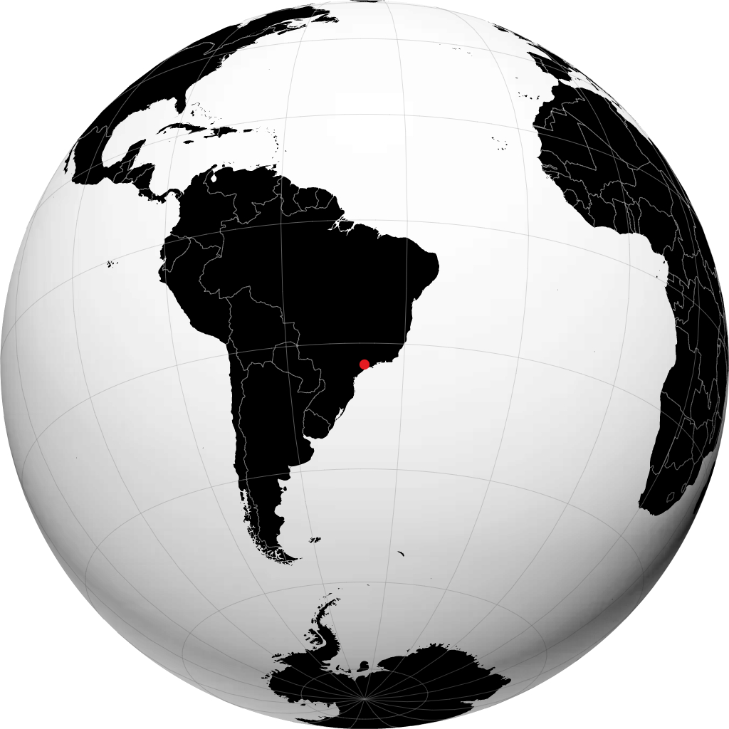 Caieiras on the globe