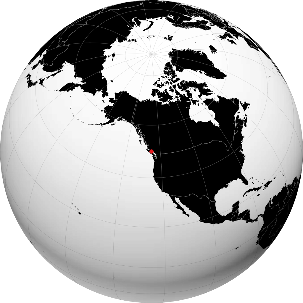 Campbell River on the globe