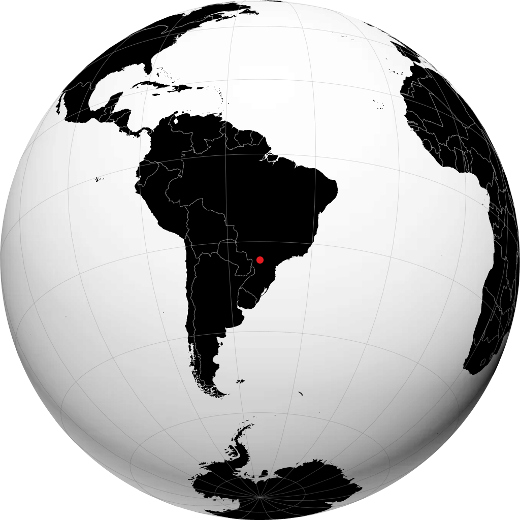 Campo Mourao on the globe