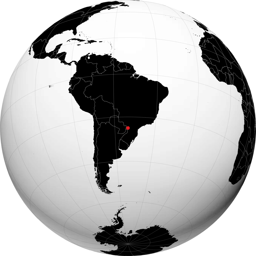 Cascavel on the globe