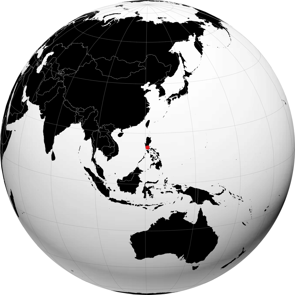 Cavite City on the globe