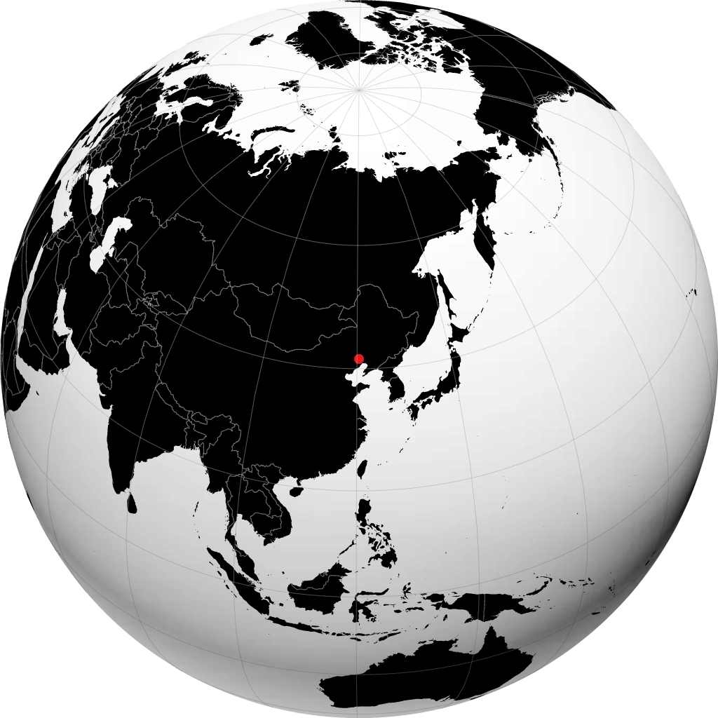 Chaoyang on the globe