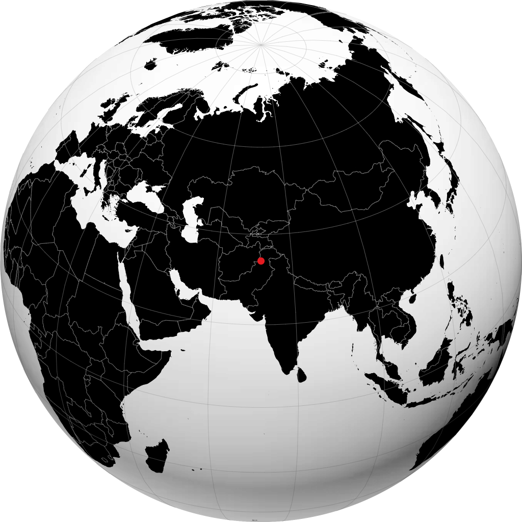 Charsadda on the globe